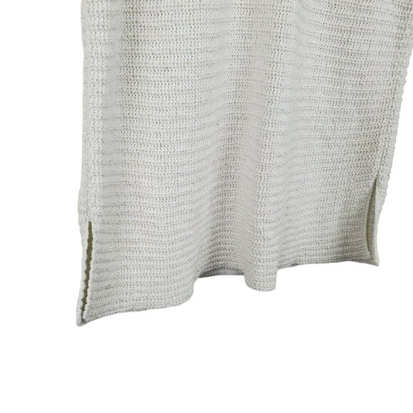 a.n.a. Sparkle Sweater Pull Over Top Womens Size M Cream Open Knit Dolman - Picture 3 of 8